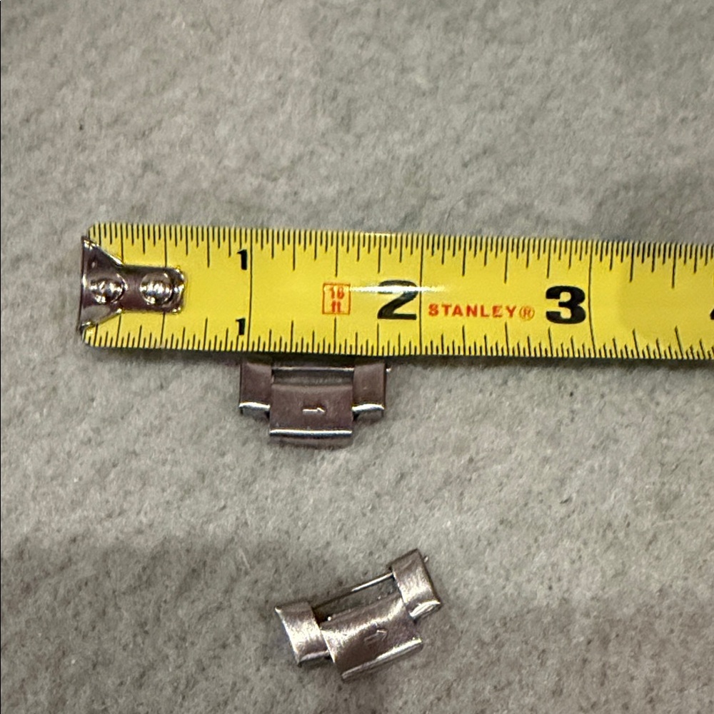 2 Silver Metal Watch Band Pins